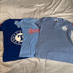 Set of 3 Texas Ranger Baseball tees! ♥️⚾️